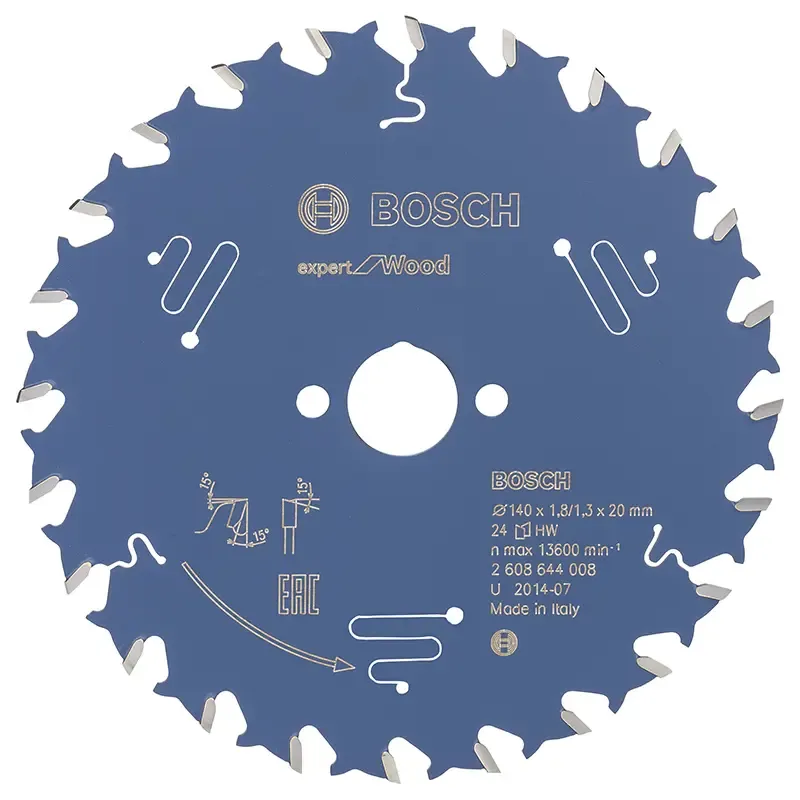 Bosch Rundsavsklinge 140x20x1 8mm 24t Exp Wood 2608644008