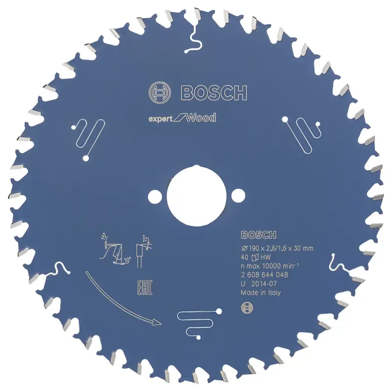 Bosch Rundsavsklinge 190x30x2 6mm 40t Exp Wood 2608644048