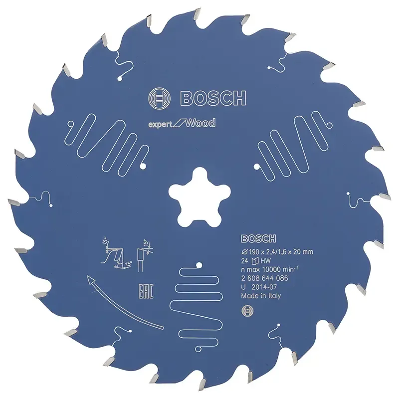 Bosch Rundsavsklinge 190xfastfixx2 4mm 24t Exp Wood 2608644086