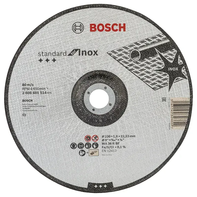 Bosch Skæreskive For Inox 230x1 6mm Krøbbet 2608601514
