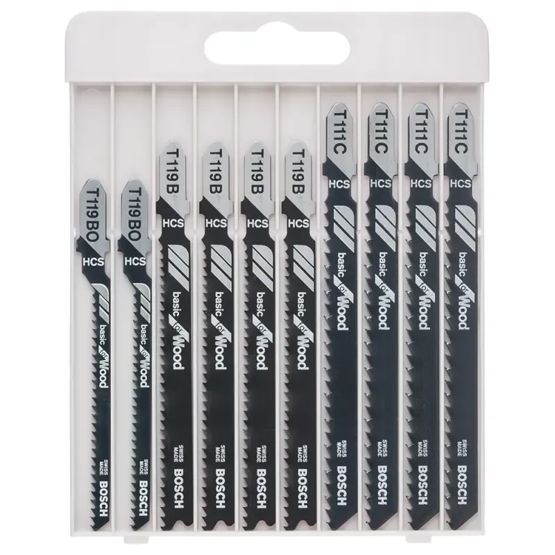 Bosch Stiksavklingeingesæt Wood Basic 10 Stk 2607010629