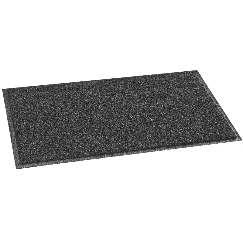 Clean Carpet Spaghetti 632513 Anthra   Gummi  80cmx10mmx50cm