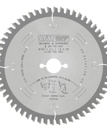 Cmt Klinge 160x2 2x20 Z56 Tf Neg 281 161 56h