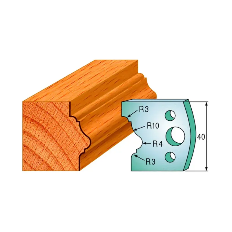 Cmt Profilknive Sæt 40mm Nr  102 690 102