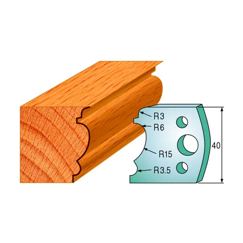 Cmt Profilknive Sæt 40mm Nr  104 690 104