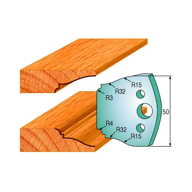 Cmt Profilknive Sæt 50mm Nr  568 690 568