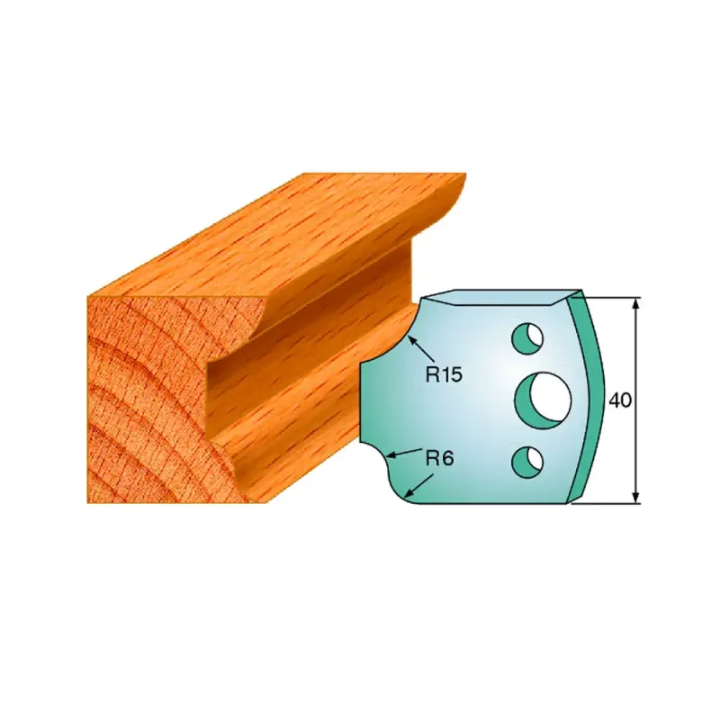 Cmt Profilknive Sæt 40mm Nr   44 690 044