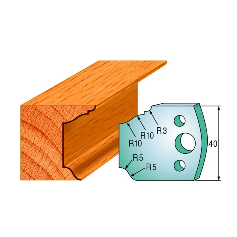 Cmt Profilknive Sæt 40mm Nr   79 690 079