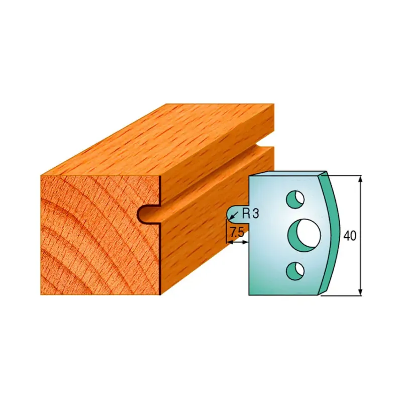 Cmt Profilknive Sæt 40mm Nr   10 690 010