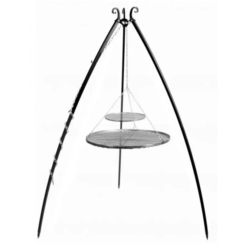 Cook King 200 Cm -ben Til Bålsted Med Stål Rists 70 Cm 40 Cm