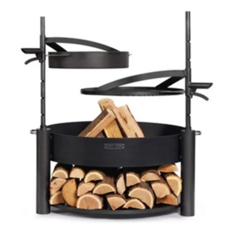 Cook King Montana Xâ 80 Cm Havebålfad Med Grillrist Ekstra Mast Og Stålpande