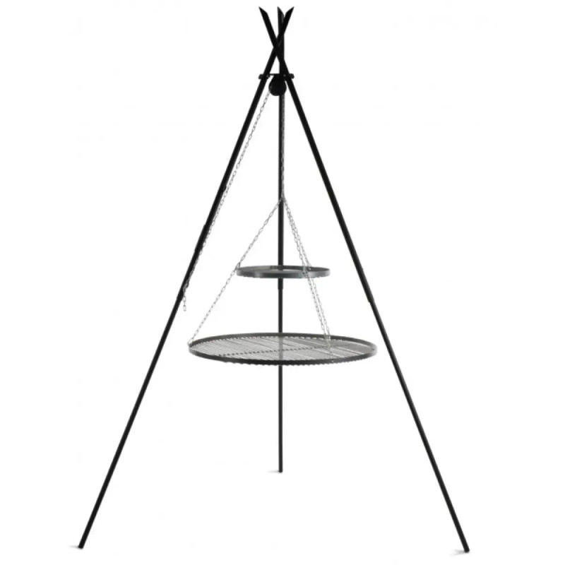 Cook King Tipiâ 210 Cm Trefod Med Stålriste 80 Cm 40 Cm