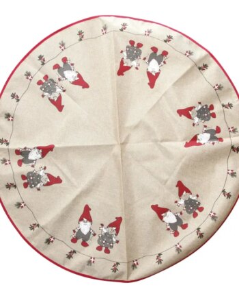 Dga Juletræstæppe Brun 100cm -med Nisser 24001909