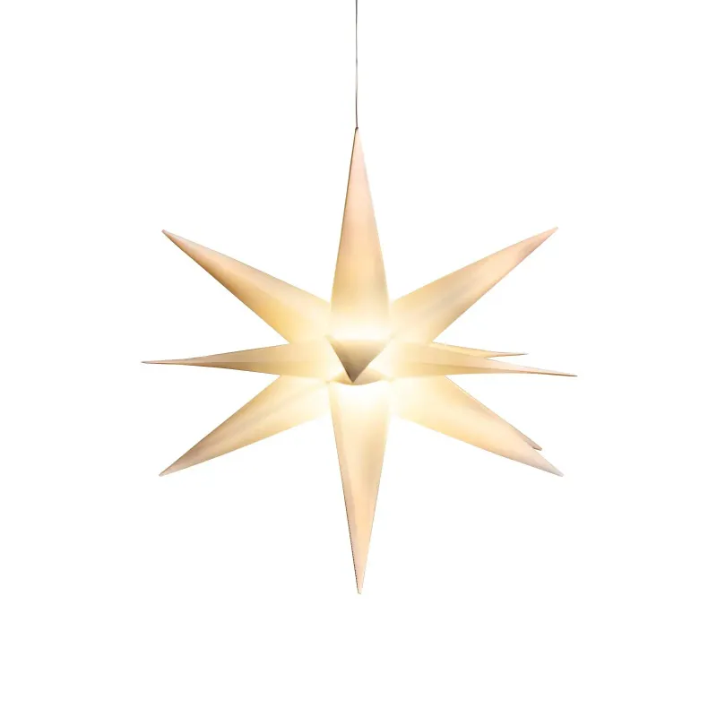 Dga Led Stjerne Med Timer 18 Hvid60x60x60cm 25041006