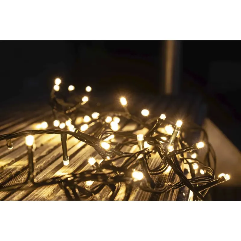Dga Lyskæde 600 Led 31v Sort 1200cm