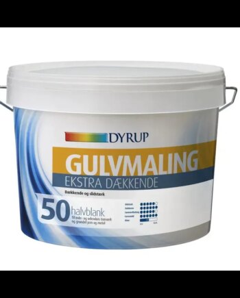 Dyrup Gulvmaling Vand Ekstra Dækkende Hvid   25lt