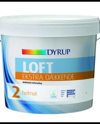 Dyrup Loft 02 Ekstra Dækkende Hvid   5lt