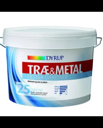 Dyrup Træ   Metal 25 Ekstra Dækkende S0502y   25lt