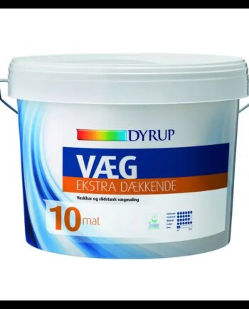 Dyrup Væg 10 Ekstra Dækkende Hvid   00lt
