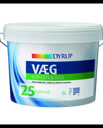 Dyrup Væg 25 Køkken   Bad Hvid   00lt