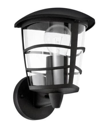 Eglo Aloria Ude Væg Op Sort Udendørslampe 93097