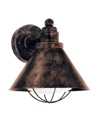 Eglo Barrosela Ude Væg Antik Kobber Udendørslampe 94858