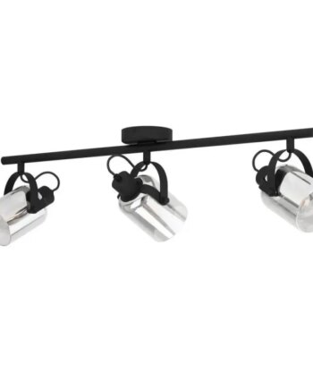 Eglo Berregas Spotskinne 3xe27 Sort Røg Spotlampe 99054