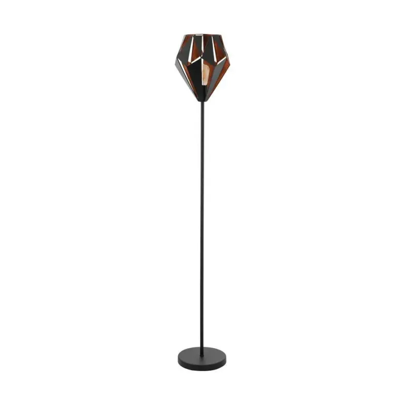 Eglo Carlton Gulvlampe Sort Kobber Gulvlampe 49994