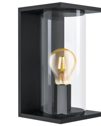Eglo Cascinetta Ude Væg Ip44 Sort Udendørslampe 98713