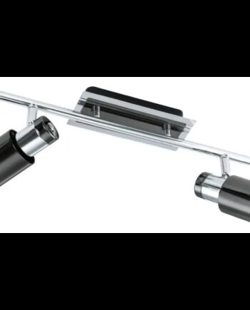 Eglo Davida   Spot 2l 5w Krom Sortkrom Spotlampe 30833