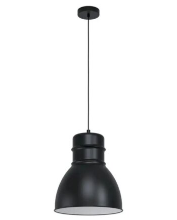 Eglo Ebury Pendel E27 ø380 Sort Hvid Pendellampe 43621