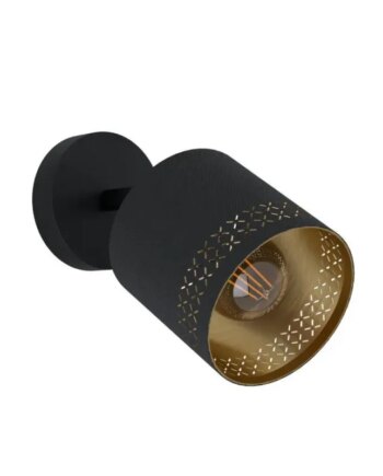 Eglo Esteperra E27 Væg Sort Guld Væglampe 99276