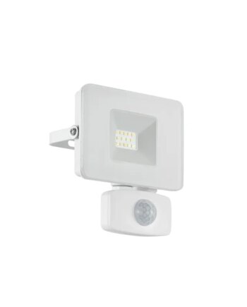 Eglo Faedo   Ude Projektør   Sensor 10w 1000lm 5000k Ip44 Hvid Udendørslampe 33156