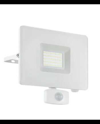 Eglo Faedo   Ude Projektør Sensor 50w Ip65 Hvid Udendørslampe 33159
