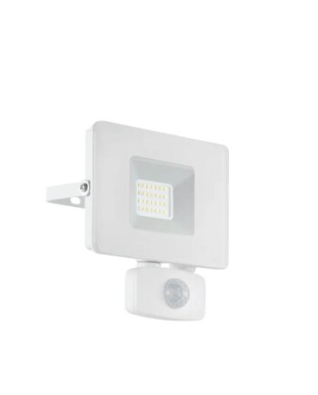 Eglo Faedo   Ude Projektør Sensor 20w Ip65 Hvid Udendørslampe 33157