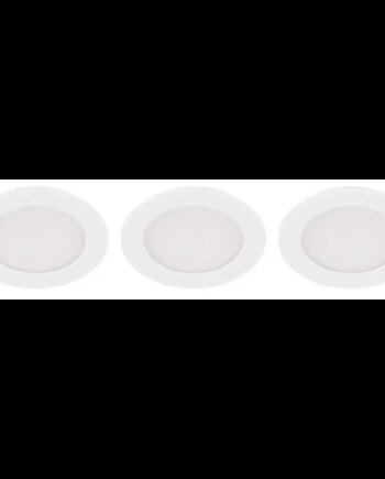 Eglo Fueva   Indbyg  ø117 3x5 6w 3x670lm 3000k  -trin Ip44 Hvid Indbygninglampe 31174