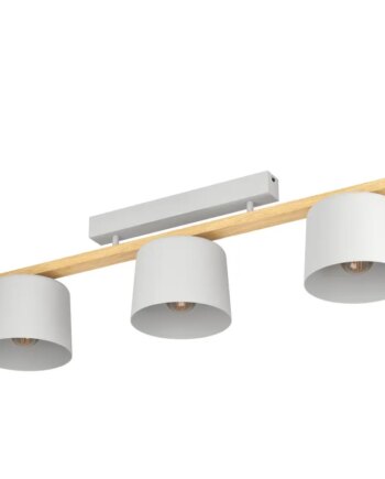 Eglo Mariel Loft 3l E27 Lysgrå Træ Loftlampe 900361