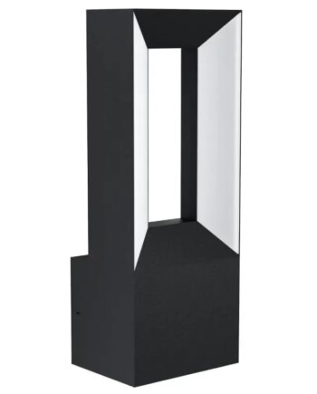 Eglo Riforano Ude Væg 2x5w 2x550lm 3000k Ip44 Sort Udendørslampe 98725