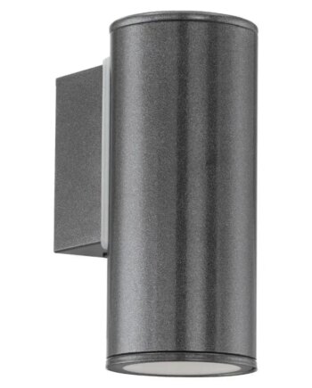 Eglo Riga Ude Væg Gu10 3w Ip44 Antracit Udendørslampe 94102