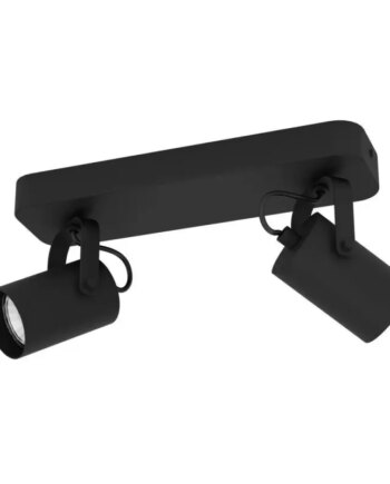 Eglo Sorego Spot Gu10 2x250lm Sort Spotlampe 900332