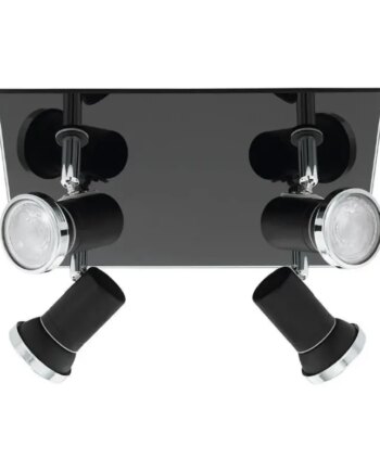 Eglo Tamara Spot Ip44 Gu10 4x240lm Sort  Spotlampe 33678