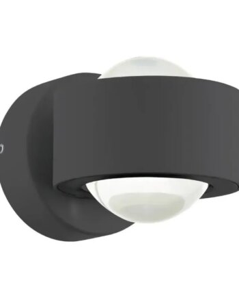 Eglo Treviolo Ude Væg 2x2 2w 2x230lm 3000k Ip44 Antracit Udendørslampe 98746