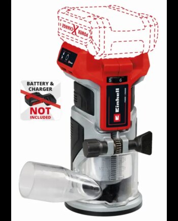 Einhell Tp-et 18 Li Bl Akku Overfræser 18 Volt   Batteri Og Lader