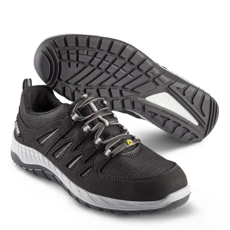 Elten Maddox Black-grey Low Sikkerhedssko Stål Tåværn  Fiber Sømværn