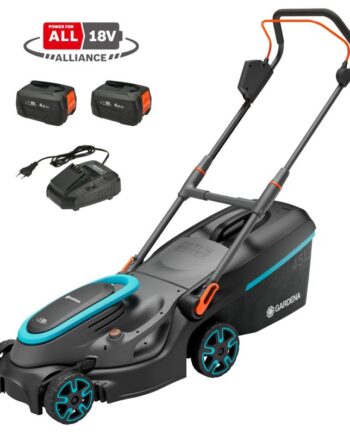 Gardena Batteridrevet Plæneklipper Powermax 37 36v  Sæt 14638-20
