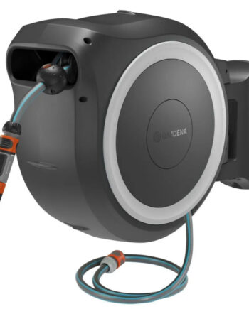 Gardena Batteridrevet Vægslangeboks Powerroll Hvid    40m  Sæt 18647-20