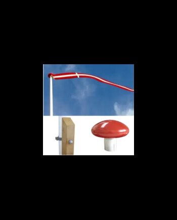 Glasfiberflagstang    Olieret Egestøtte Og Beslag   Meter