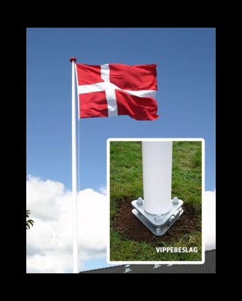 Glasfiberflagstang   Vippebeslag   Meter