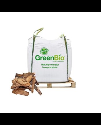 Greenbio Dækbark Grov Bigbag 1000 Liter