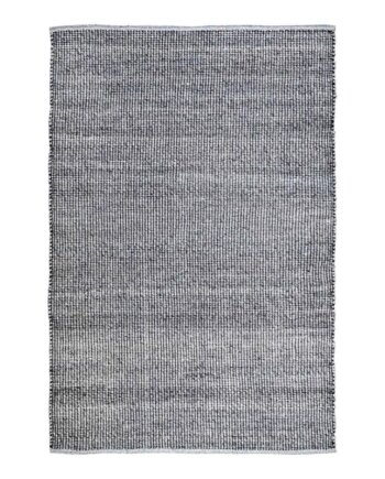 Håndvævede Tæppe   Grå Lyseblå Flad Vævning 200x300 Cm 39811111